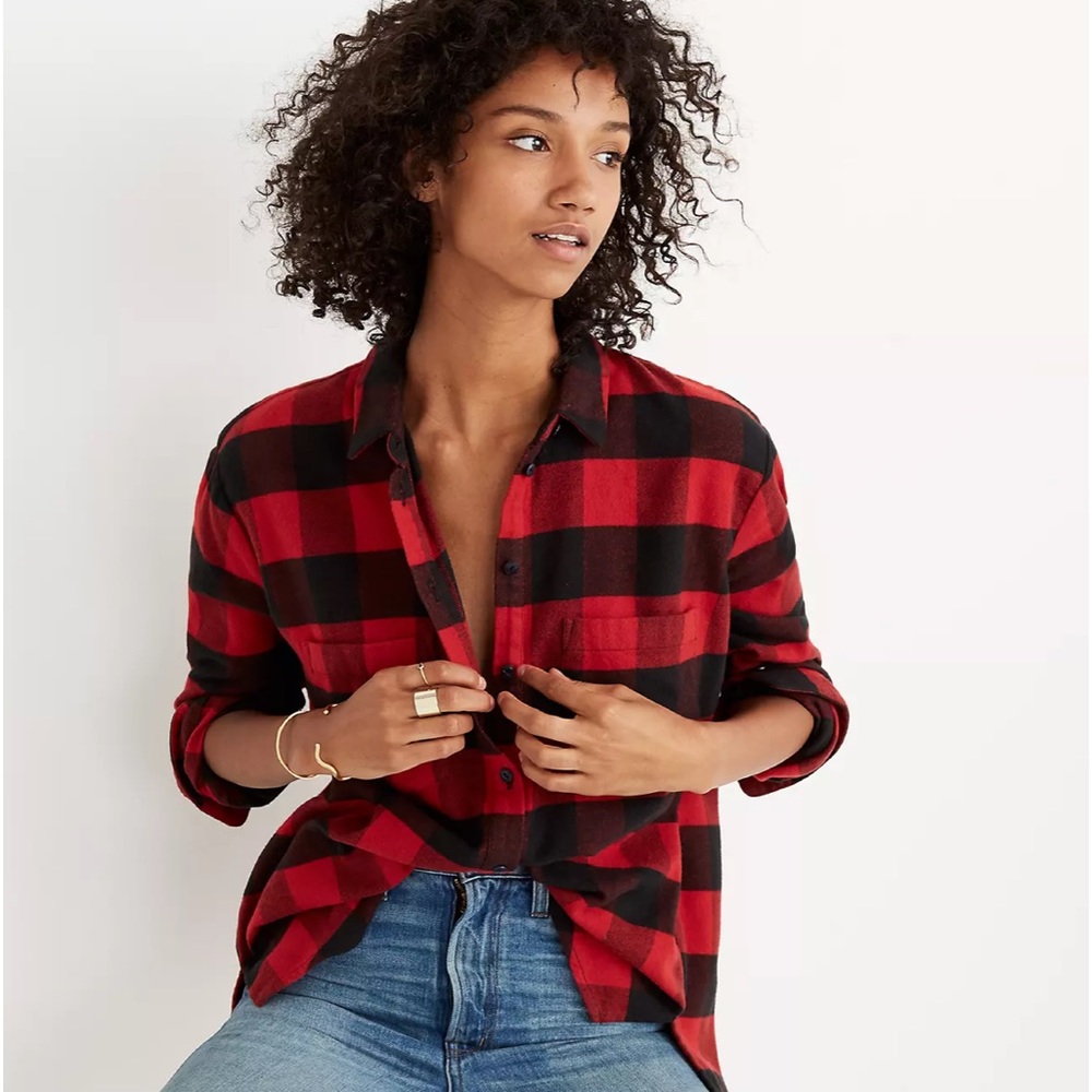 Madewell Ex Boyfriend Buffalo Check Flannel